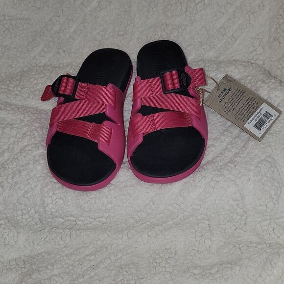 NWT Chaco K's Chillos Youth Active Magenta Adjustable Strap Sandals Size 2 - Picture 2 of 11